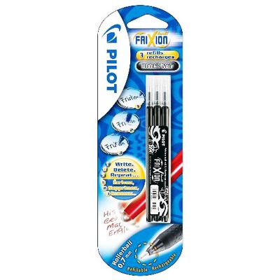 Recharge special Frixion noir pointe medium 0,7mm