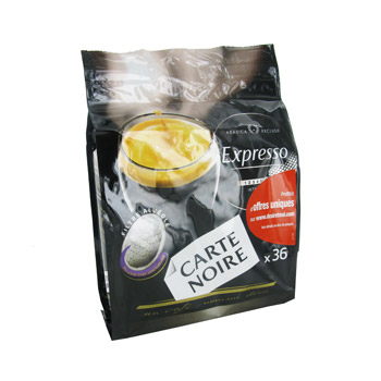 Dosettes café Carte Noire Expresso x36 250g + 1surprise