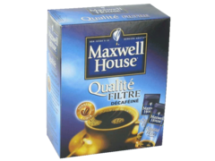 Café soluble qualité filtre MAXWELL HOUSE : la boîte de 25 sticks à Prix  Carrefour