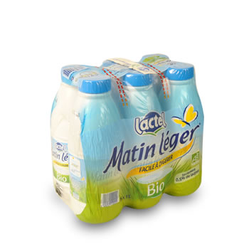 Lactel matin Leger 0,5% de lactose Bio 1litre