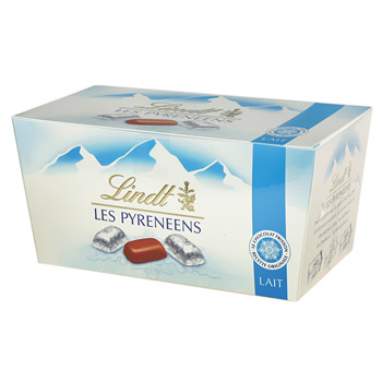 Les Pyreneens chocolat au lait LINDT, 30 unites, 219g