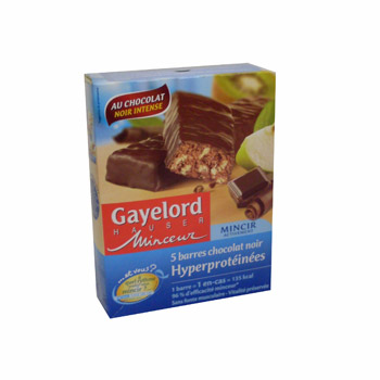 Gayelord Hauser Minceur - Barre de régime chocolat noir les 5 barres de 41 g