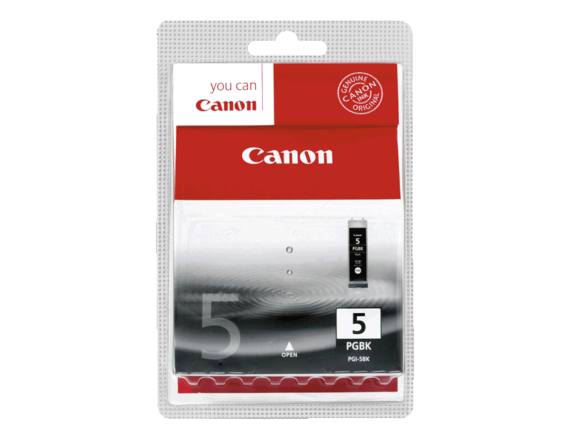 Canon, Cartouche pgi5, la cartouche d'encre noir