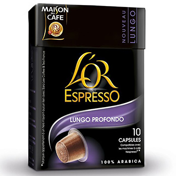 Maison du Cafe L'Or espresso lungo profondo capsule x10 -52g
