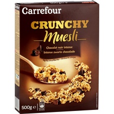 Céréales Crunchy Muesli choco noir Carrefour