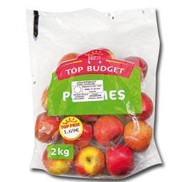 Top Budget, Pommes BICOLORES, le filet deja pese de 2 kg