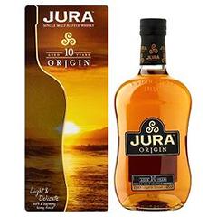 Scotch whisky single malt 10 ans d'age ISLE OF JURA, 40°, 70cl