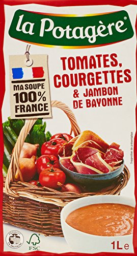 Potage de tomate et courgette au jambon de bayonne LA POTAGERE, 1l