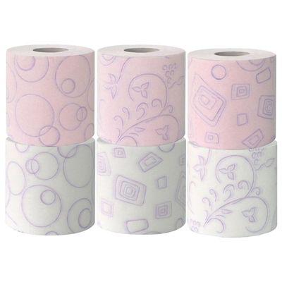 Lotus Moltonel Papier toilette Triple Epaisseur Aqua Tube x9 rouleaux roses  