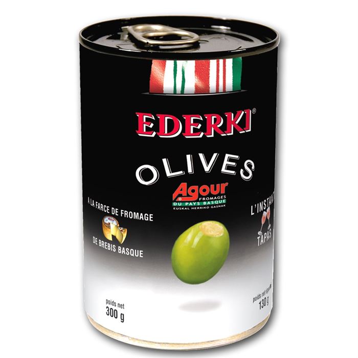 Olives vertes au fromage de brebis EDERKI, 130g