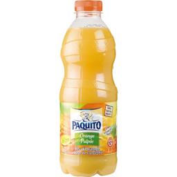 Orange pulpee, jus d'orange a base de concentre, avec pulpe, sans sucres ajoutes, la bouteille,1l