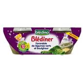 Blédina blédiner bols salés soir farandole de légumes verts et boulghour 2x20...