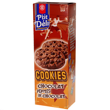Biscuits P'tit deli Cookies Chocolat pepites chocolat 200g